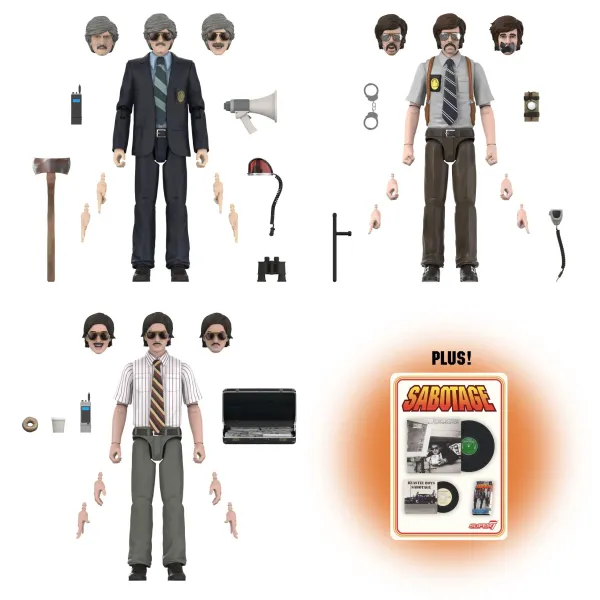 Super7 Beastie Boys^Beastie Boys Ultimates! Wave 01 - Vic Colfari, Alasondro Alegr & Nathan Wind (Sabotage)