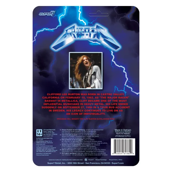 Super7 Cliff Burton^Cliff Burton Reaction Figure