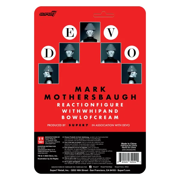 Super7 Devo^Devo Reaction Figure Wave 1 -Whip It Mark Mothersbaugh