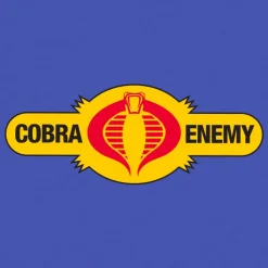 Super7 G.I. Joe^G.I. Joe Cobra Enemy T-Shirt - True Heather Blue