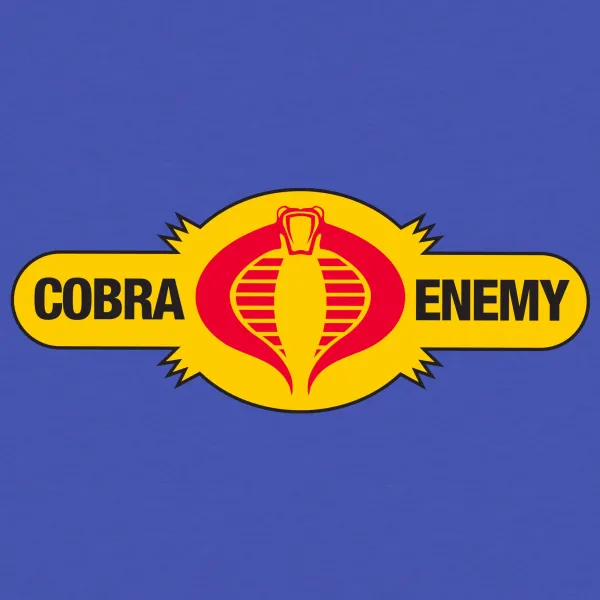 Super7 G.I. Joe^G.I. Joe Cobra Enemy T-Shirt - True Heather Blue