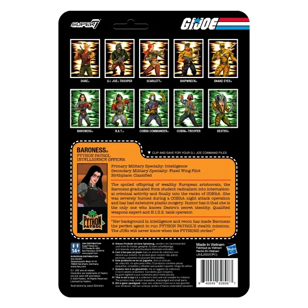 Super7 G.I. Joe^G.I. Joe Reaction Figures Wave 6 - Python Patrol Baroness