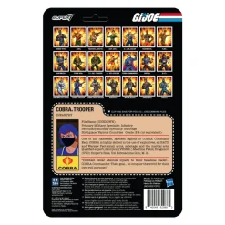 Super7 G.I. Joe^G.I. Joe Reaction Wave 4 - Cobra Female Trooper Long Blonde Hair (Pink)