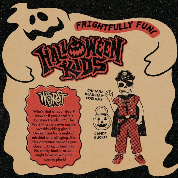 Super7 The Worst^Halloween Kids Reaction - Captain Deadstar Boy (The Worst)