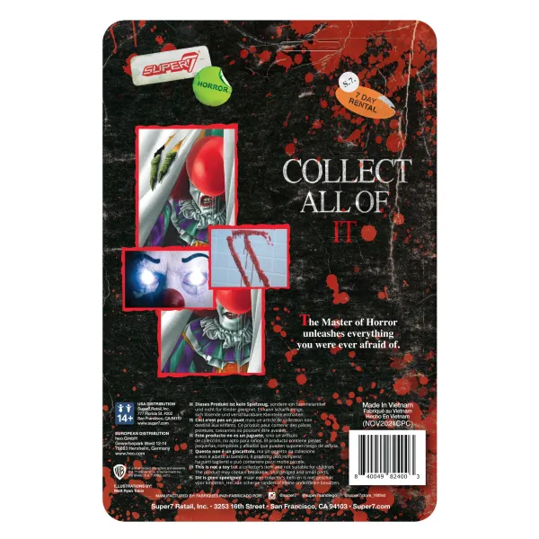Super7 It^It Reaction Figure - Pennywise Monster (Blood Splatter)