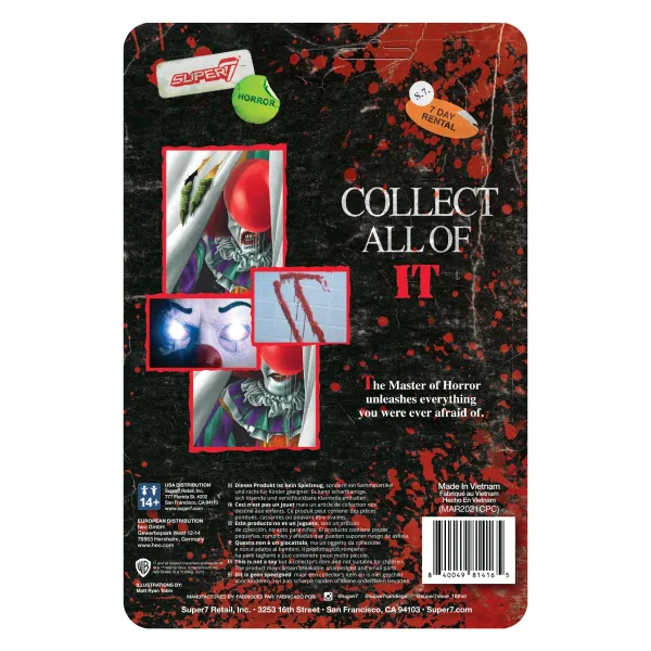 Super7 It^It Reaction Figure - Pennywise (Clown)