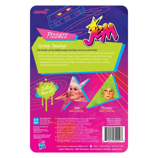Super7 Jem And The Holograms^Jem And The Holograms Reaction Figure - Pizzazz
