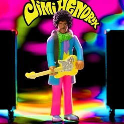 Super7 Jimi Hendrix^Jimi Hendrix Reaction Figures - Jimi Hendrix Blacklight (Are You Experienced)
