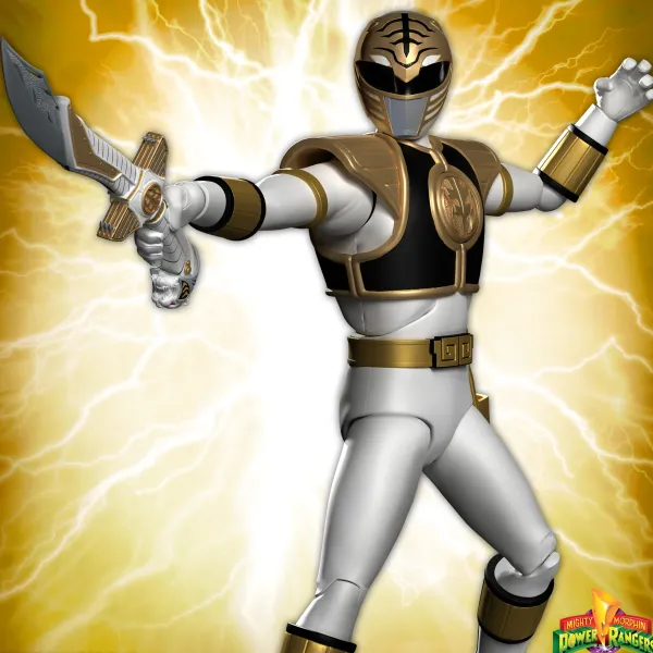 Super7 Mighty Morphin Power Rangers^Mighty Morphin Power Rangers Ultimates! Wave 04 - White Ranger