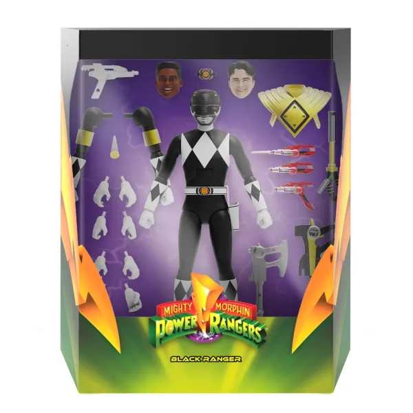 Super7 Mighty Morphin Power Rangers^Mighty Morphin Power Rangers Ultimates! Wave 3- Black Ranger