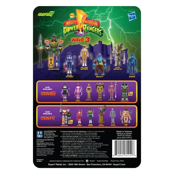 Super7 Mighty Morphin Power Rangers^Mighty Morphin Power Rangers Reaction Figure Wave 3 - Blue Ranger