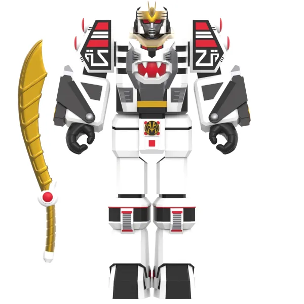 Super7 Mighty Morphin Power Rangers^Mighty Morphin Power Rangers Reaction Figure Wave 4 - White Tigerzord (Warrior Mode)