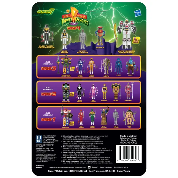 Super7 Mighty Morphin Power Rangers^Mighty Morphin Power Rangers Reaction Figure Wave 4 - White Tigerzord (Warrior Mode)