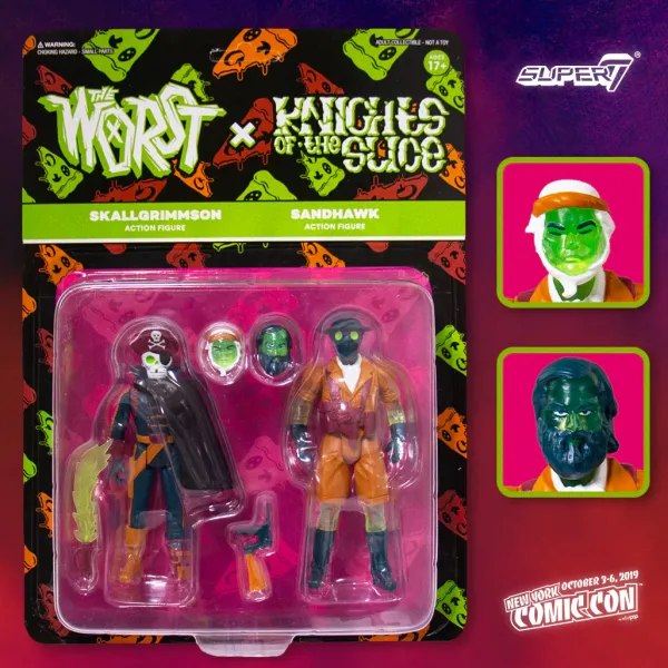 Super7 The Worst^Reaction Figures 2-Pack - The Worst (Wave 2) And Knights Of The Slice