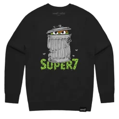 Super7 Sesame Street^Sesame Street Crewneck Sweatshirt - Oscar The Grouch