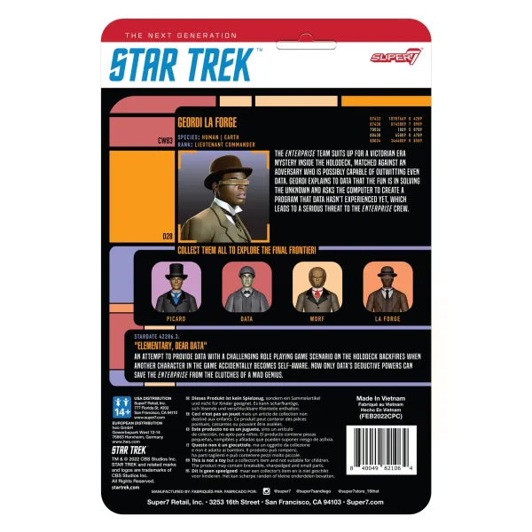 Super7 Star Trek^Star Trek: The Next Generation Reaction Figures Wave 3 - Victorian La Forge