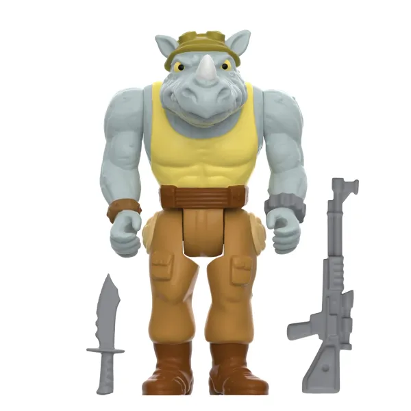 Super7 Teenage Mutant Ninja Turtles^Teenage Mutant Ninja Turtles Reaction Figures Wave 08 - Rocksteady (Cartoon)
