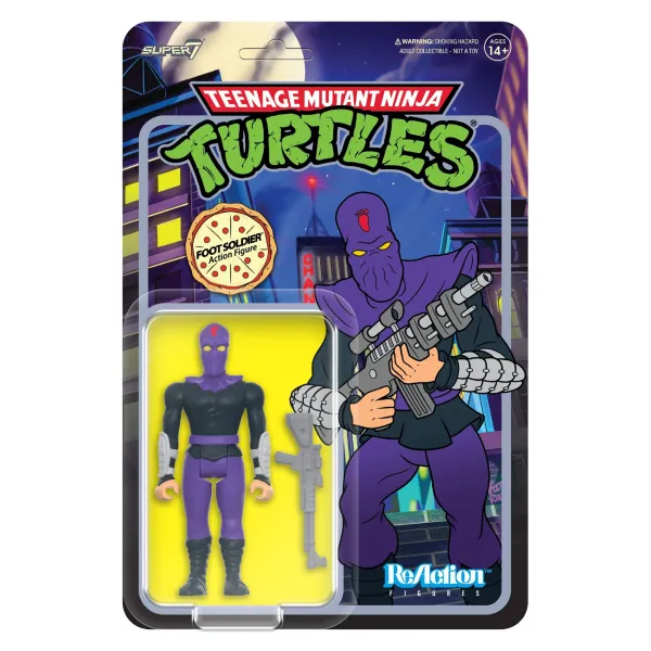 Super7 Teenage Mutant Ninja Turtles^Teenage Mutant Ninja Turtles Reaction Figures Wave 08 - Foot Soldier (Cartoon)