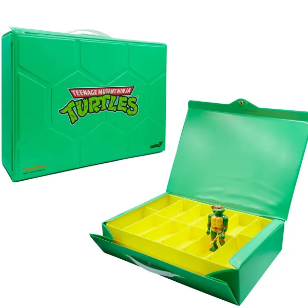 Super7 Teenage Mutant Ninja Turtles^Teenage Mutant Ninja Turtles Reaction Figures - Carry Case With Michelangelo (Metallic)