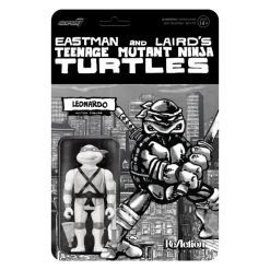 Super7 Teenage Mutant Ninja Turtles^Teenage Mutant Ninja Turtles Reaction Figure Wave 9 - Leonardo (Comic Greyscale)