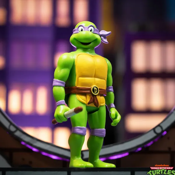 Super7 Teenage Mutant Ninja Turtles^Teenage Mutant Ninja Turtles Reaction Wave 7 - Donatello, Leonardo, Michelangelo & Raphael (Toon)