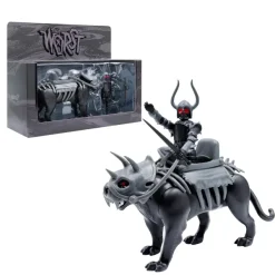 Super7 The Worst^The Four Worstmen Of The Apocalypse Reaction Figure - Black Falcon And Famine Puma