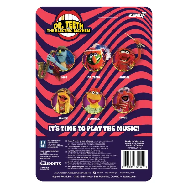 Super7 The Muppets^The Muppets Reaction Figures Wave 1- Electric Mayhem Band - Scooter