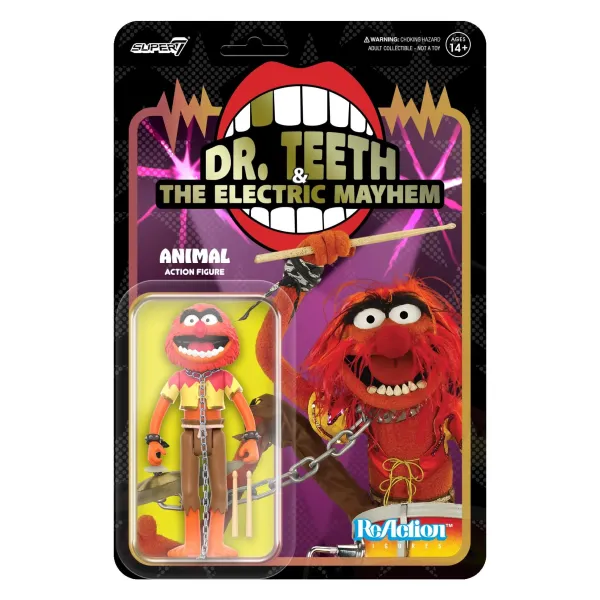 Super7 Disney^The Muppets Reaction Figures Wave 1- Electric Mayhem Band - Animal