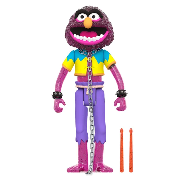 Super7 Disney^The Muppets Reaction Figures Wave 1 - Electric Mayhem Band - Animal (Glitter)