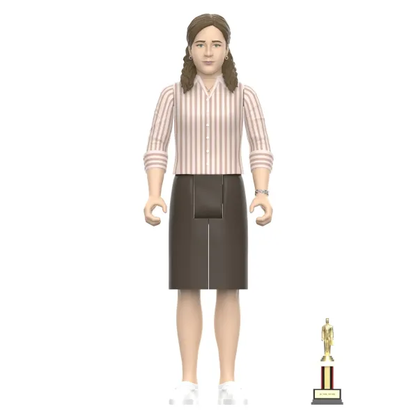 Super7 The Office^The Office Reaction Figures Wave 2 - Michael Scott (Prison Mike), Dwight Schrute (Basketball), Stanley Hudson (Florida), Pam Beesly (Dundie)
