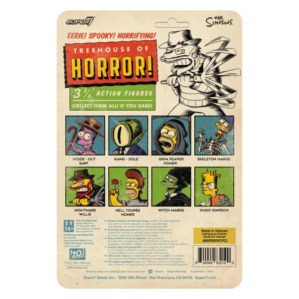 Super7 The Simpsons^The Simpsons Reaction Figures Wave 04 (Tree House Of Horror V2) - Hugo Simpson