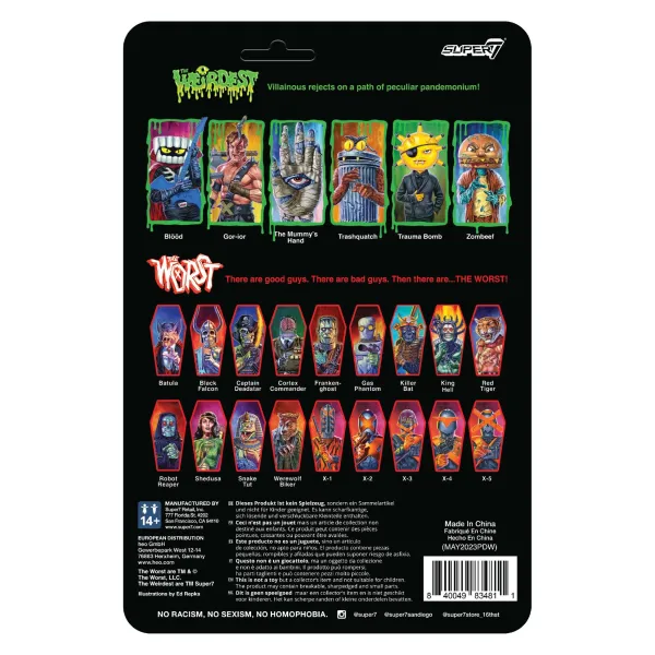 Super7 The Weirdest^The Weirdest Reaction Figures Wave 04 - Trauma Bomb (Putrid Pals)