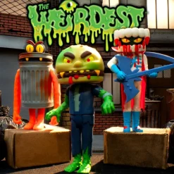 Super7 The Weirdest^The Weirdest Reaction Figures Wave 05 - Blood, Trashquatch & Zombeef (Rotten Rangers)