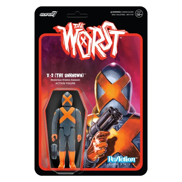Super7 The Worst^The Worst Reaction Figures Wave 3 - X-Series (Full Set)