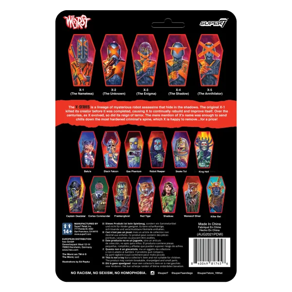 Super7 The Worst^The Worst Reaction Figures Wave 3 - X-2 (The Unknown)