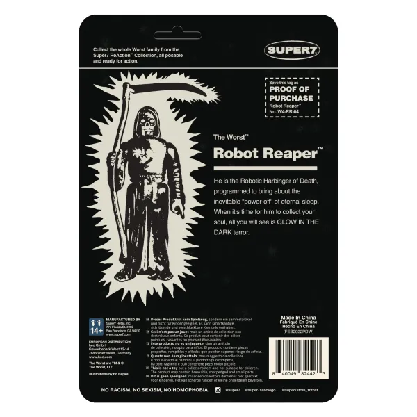 Super7 The Worst^The Worst Reaction Wave 1 - Robot Reaper (Monster Glow)