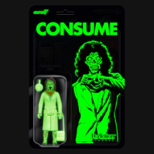 Super7 They Live^They Live Reaction Wave 2 - Female Ghoul (Glow)