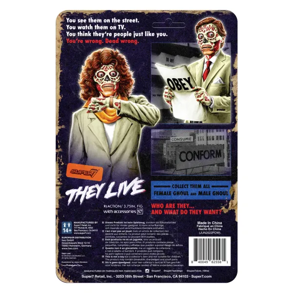 Super7 They Live^They Live Reaction Wave 2 - Female Ghoul (Glow)