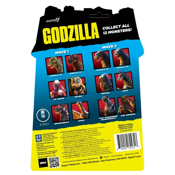 Super7 Godzilla^Toho Reaction Figure Wave 2 - Godzilla '84 (Four Toes)