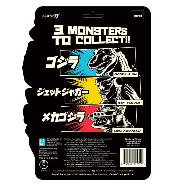 Super7 Godzilla^Toho Reaction Figure Wave 1 - Jet Jaguar (Glow)