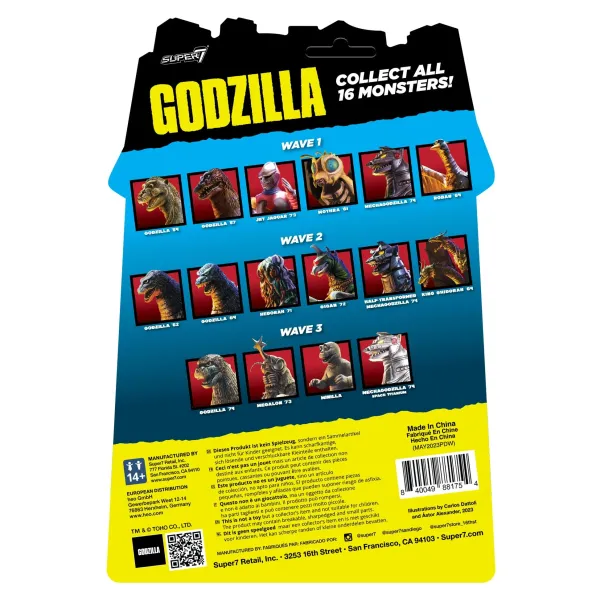 Super7 Godzilla^Toho Reaction Figures - Gigan (Toy Recolor)