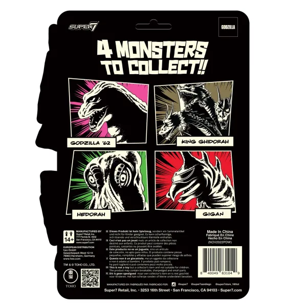 Super7 Godzilla^Toho Reaction Figures Wave 4 - Gigan (Glow)