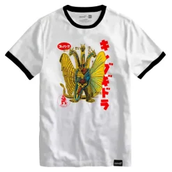Super7 Godzilla^Toho T-Shirt - Anatomical King Ghidorah Ringer