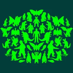 Super7 Godzilla^Toho T-Shirt - Kaiju Rorschach