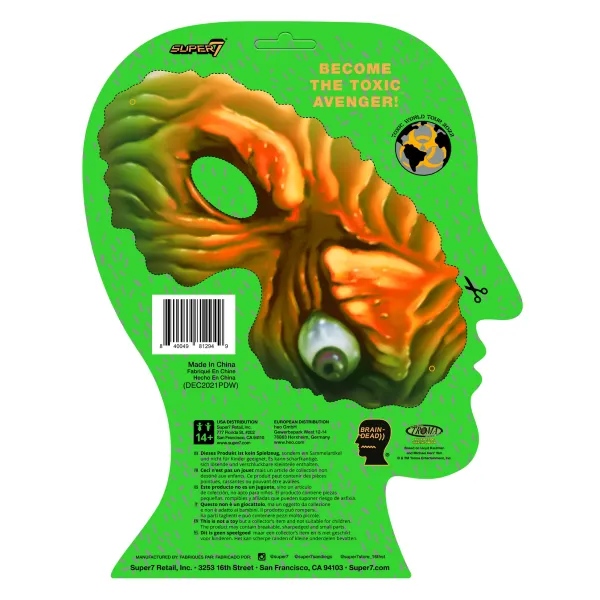 Super7 Toxic Avenger & Toxic Crusaders^Toxic Avenger X Brain Dead Reaction Figure - Toxie (Glow)