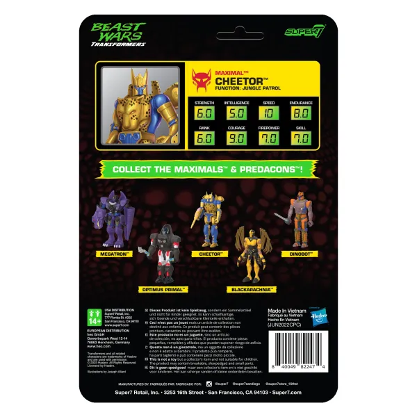 Super7 Transformers^Transformers Reaction Wave 7 Beast Wars - Cheetor