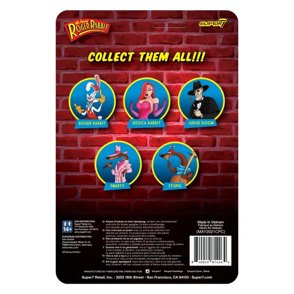 Super7 Disney^Who Framed Roger Rabbit Reaction Figure Wave 1 - Jessica Rabbit